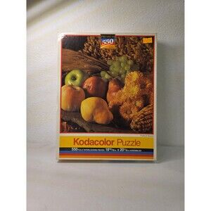 Vintage Kodacolor 550 Piece Jigsaw Puzzle Fruits of Autumn, Complete Premium